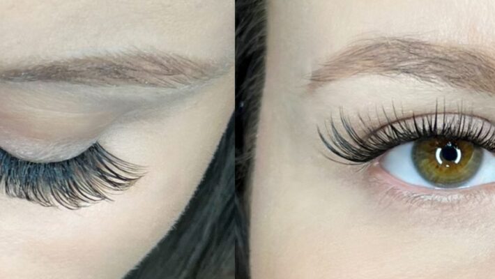 cluster lashes application